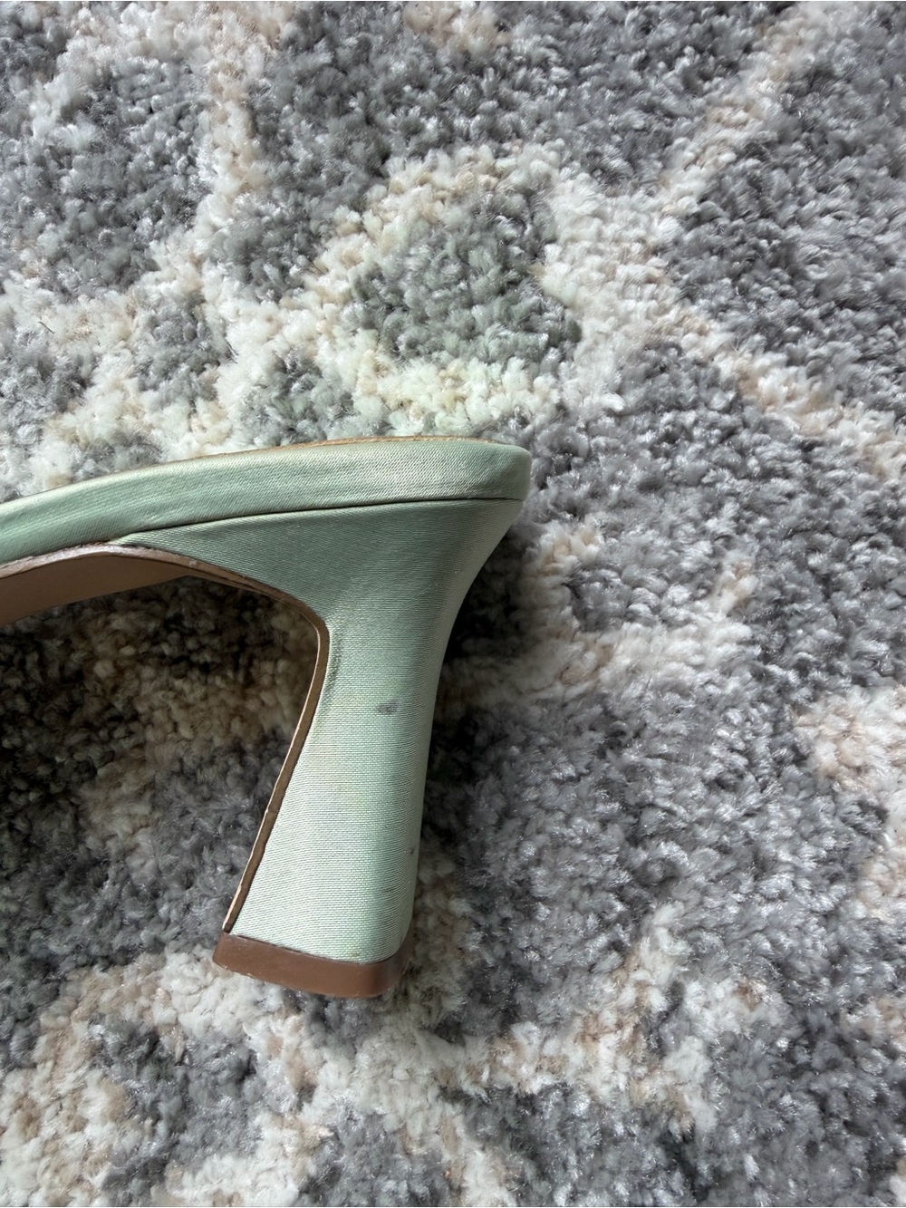 Y2K Unlisted Mint Green Sequin Butterfly Heeled Fairy Sandals - Picture 6 of 9